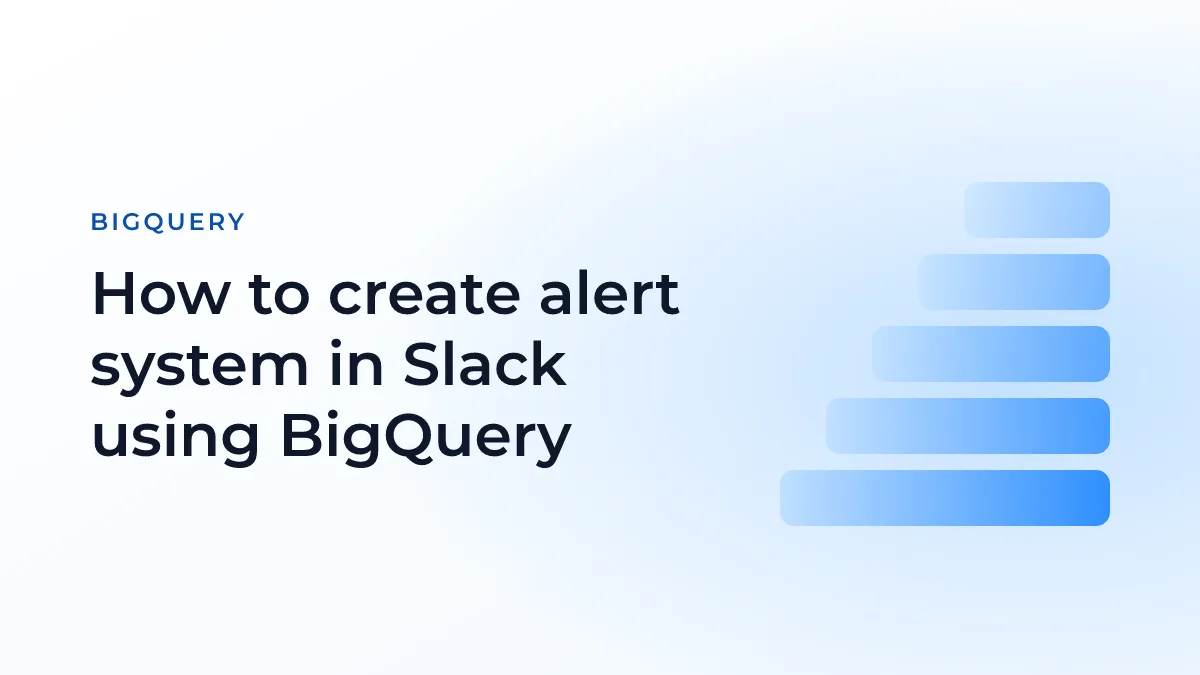 How to create alert system in Slack using BigQuery