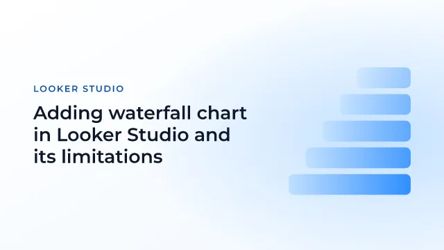 Adding waterfall chart in Looker Studio and its limitations