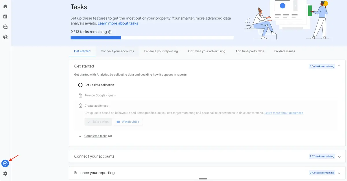 Task menu