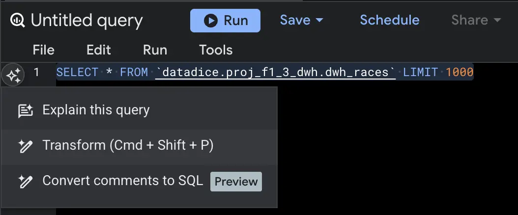 Cloud Assist options