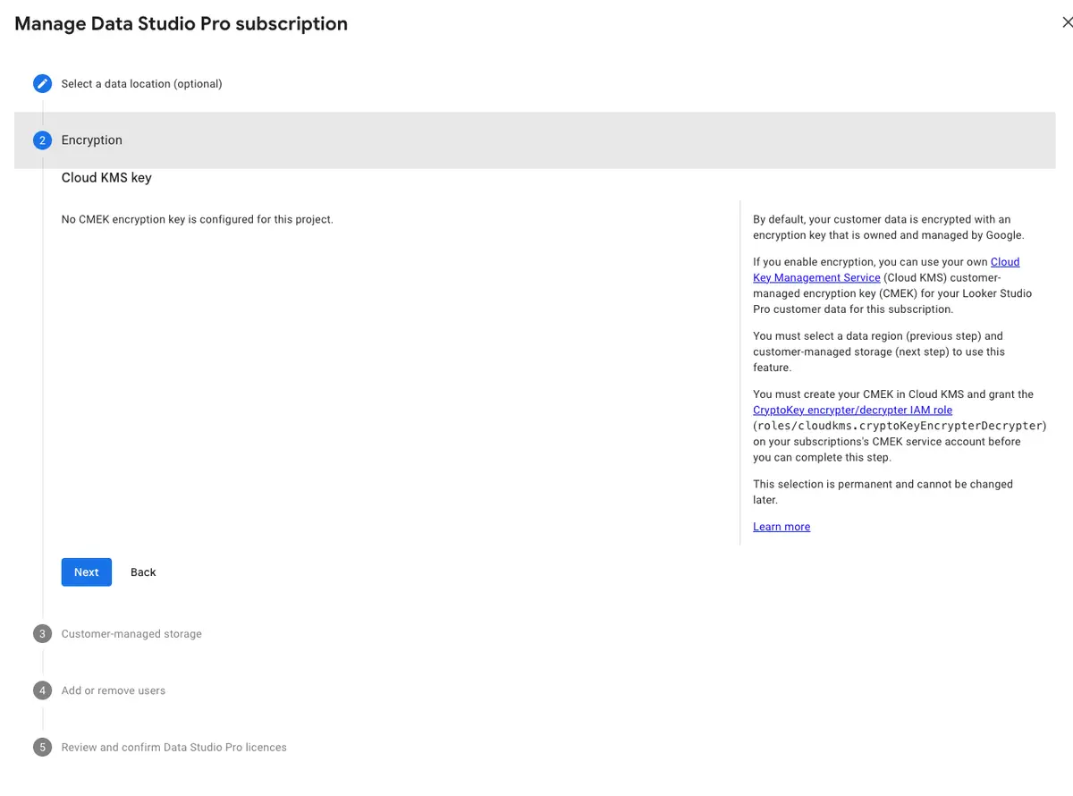 Setting up CMS Key
